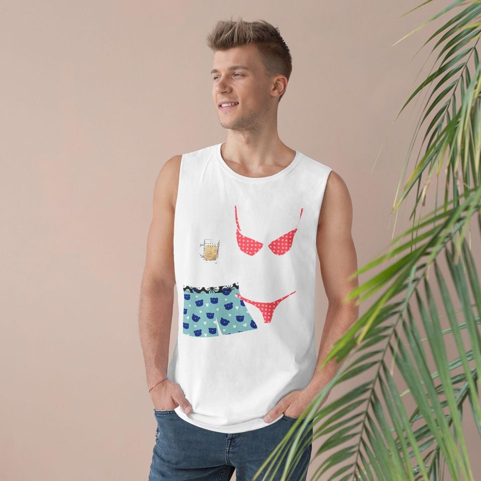 Fun Playful Barnard Tank, Summer Vibes, Beach Wear, Casual Outfit