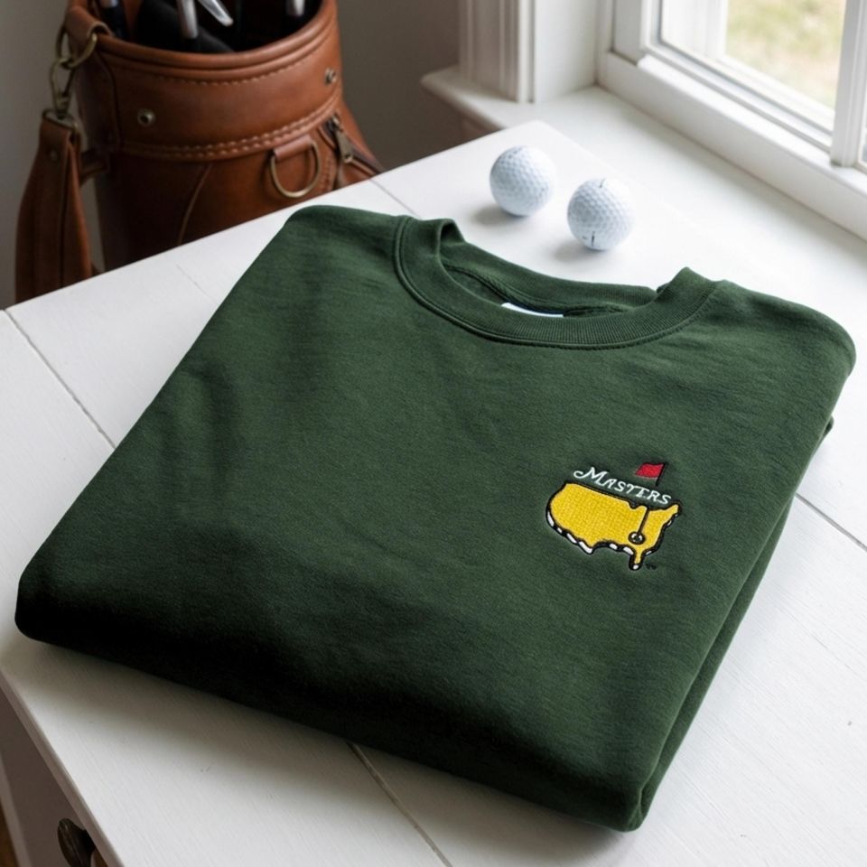 Embroidered Masters Golf Sweatshirt, Sport Apparel Gift