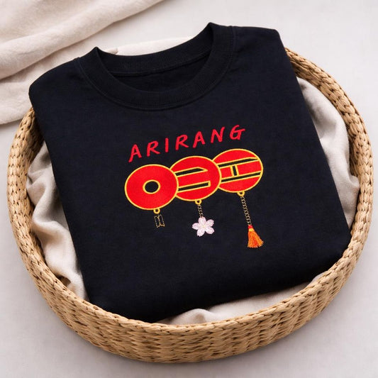 Embroidery BTS's World Tour Arirang Sweatshirt, Concert Crewneck, Kpop Fan Gift