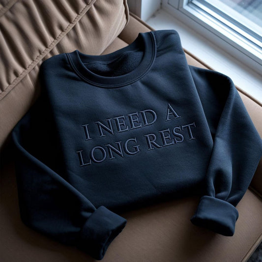 Embroidered DnD Sweatshirt, Funny Dungeon Master Sweater
