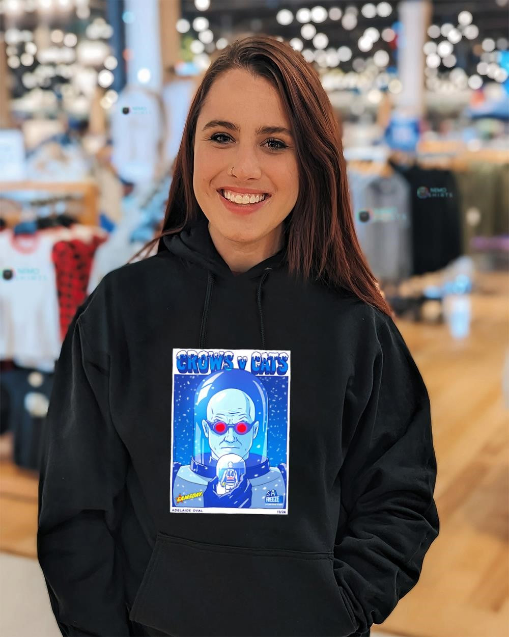 Crows v Cats Mr. Freeze Geelong Cats player shirt