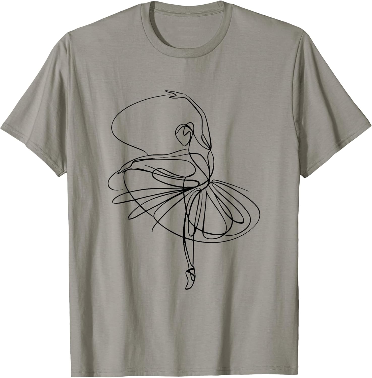 Ballet Dancer Dancing Ballerina Minimalist Dance Women Girls T-Shirt