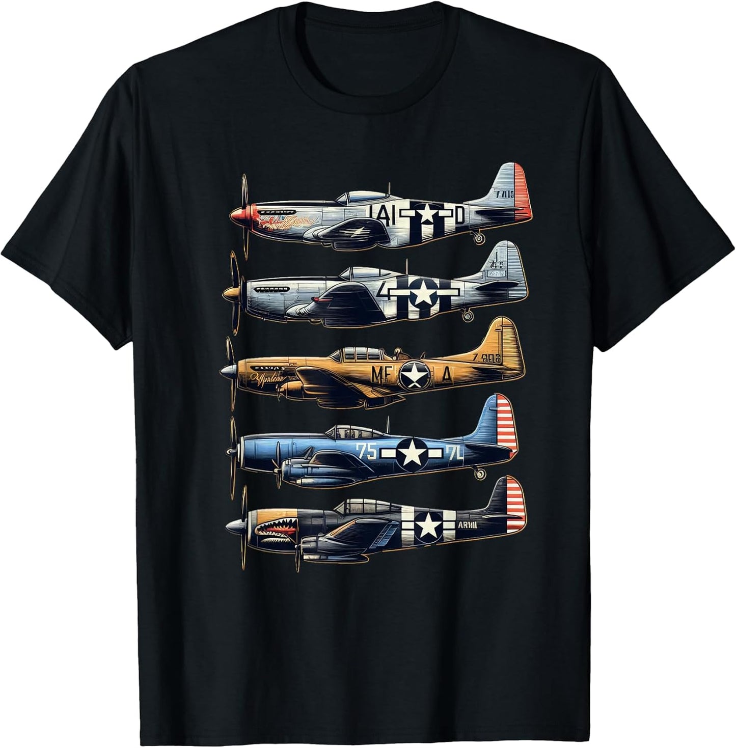 P40 Warhawk P51 Mustang F4U Corsair Thunderbolt