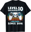 10 Year Old Bday Decorations Son Boy 10yr 2016 10th Birthday T-Shirt
