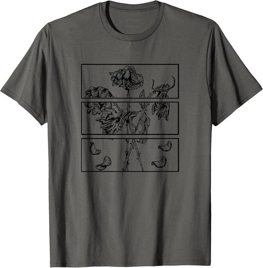 Black Roses Aesthetic Clothing Soft Grunge Indie Goth Punk T-Shirt
