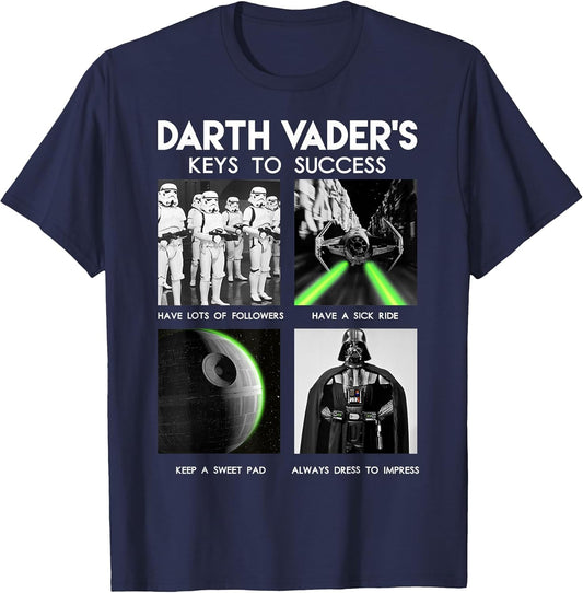 Darth Vader's Keys To Success Graphic T-Shirt Z1 T-Shirt