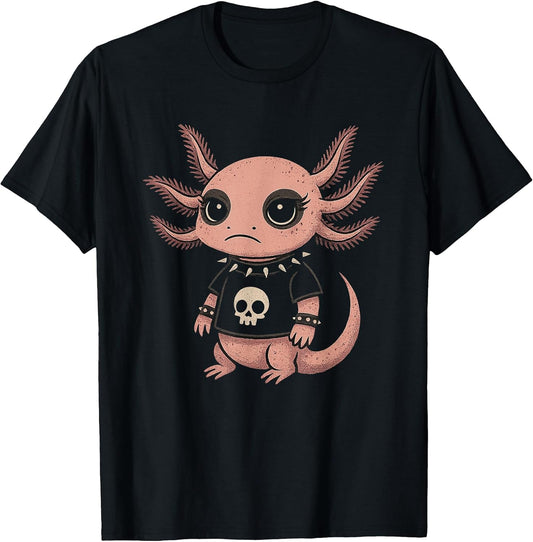 Womens Goth Goth Girls Emo Girl Gothic Emo Axolotl T-Shirt
