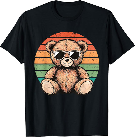 Cool Teddy Bear Men Women Kids Cute Funny Graphic