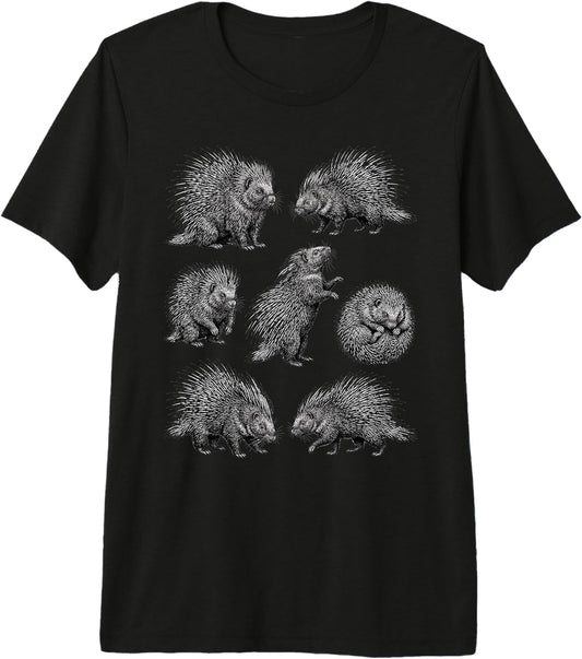Vintage Porcupine Wildlife Design