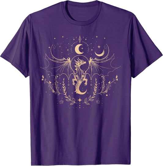 Celestial Floral Dragon Moon Mystical Fairycore
