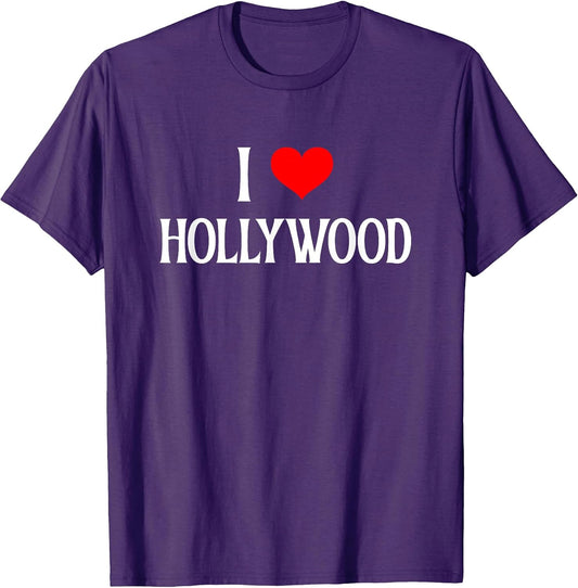 Family Vacation I Love Hollywood CA Travel Apparel
