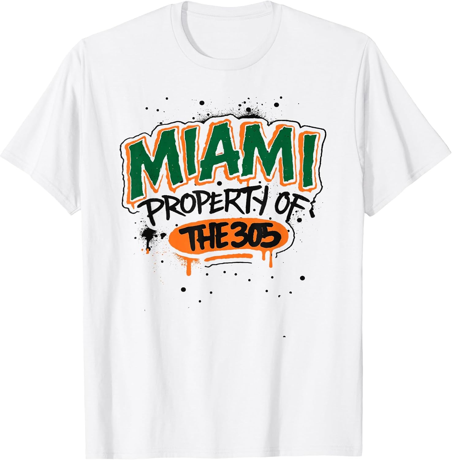 Miami City Pride Streetwear Urban Graffiti Rep The 305 T-Shirt