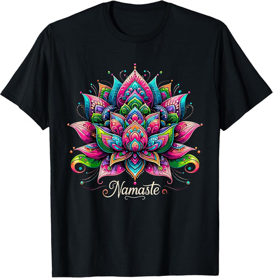 Namaste Lotus Vibrant Spiritual Design