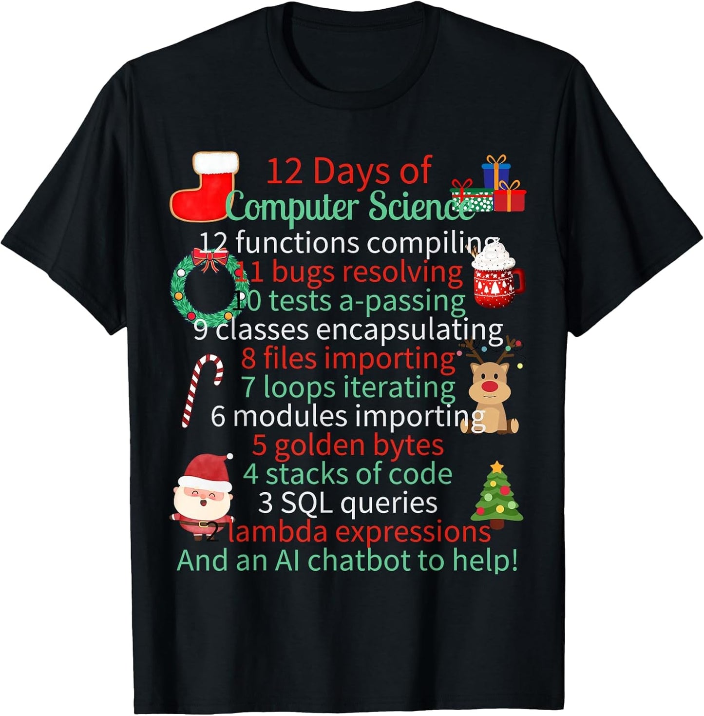 Funny Computer Science Xmas Gifts by Hh River