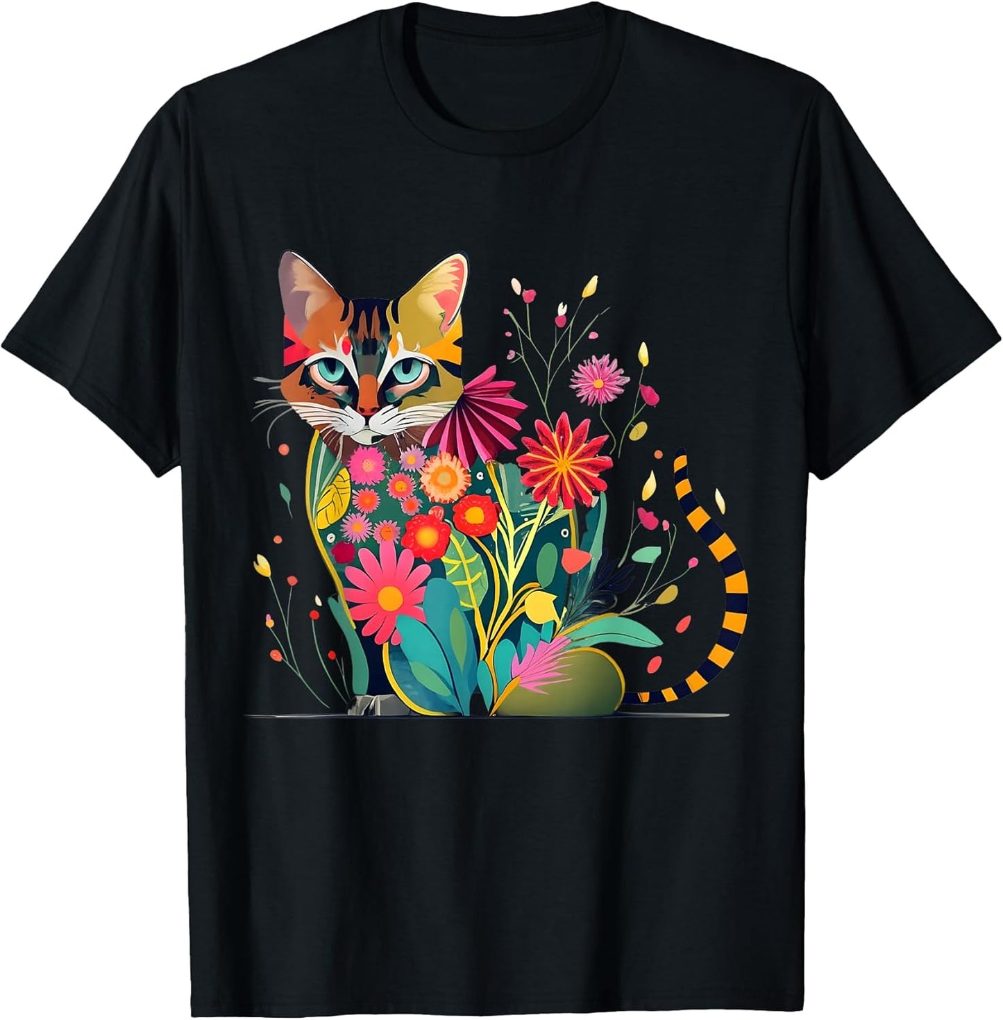 Unique Floral Cat designs for Cat Lovers