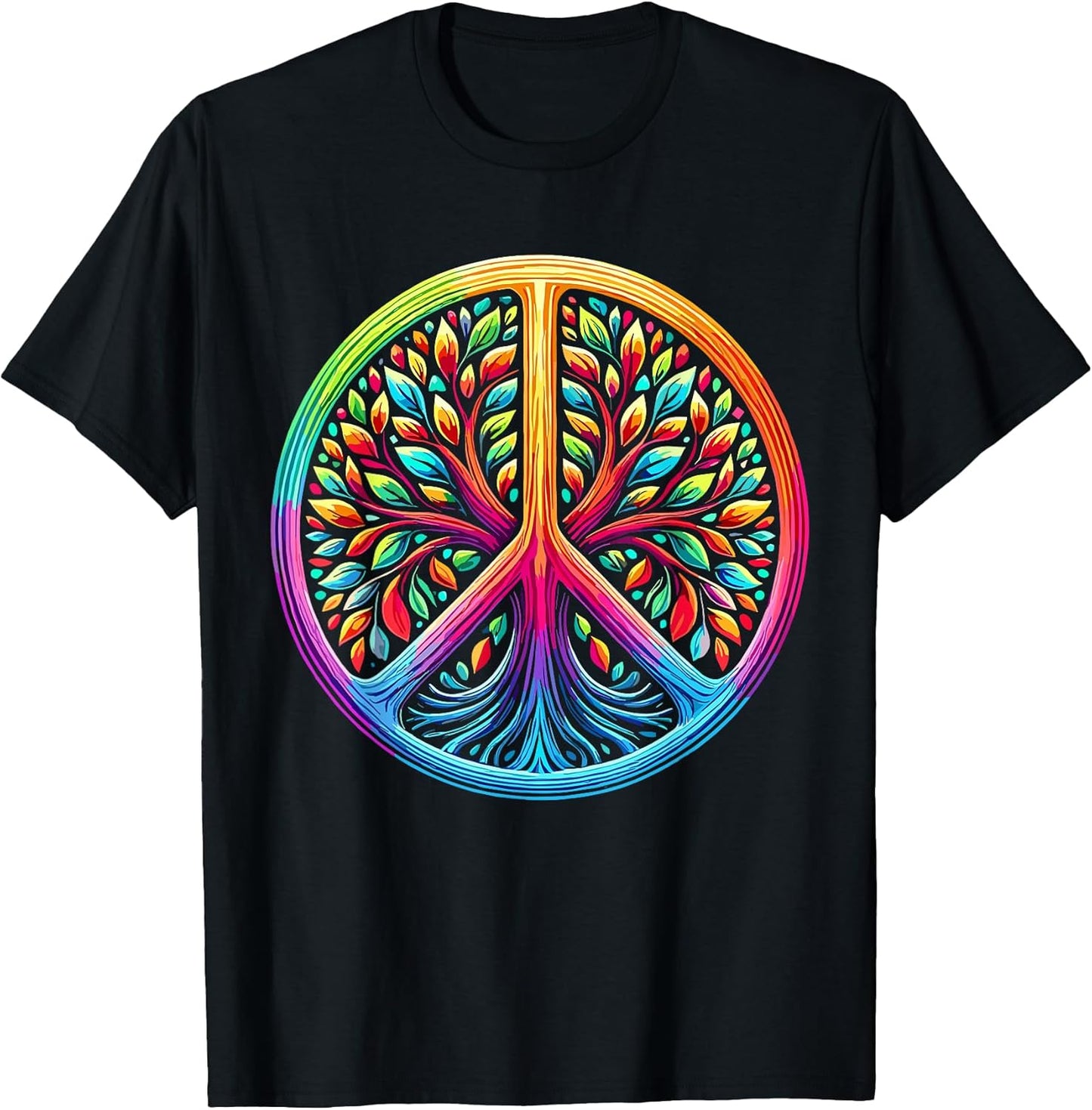 Hippie Tree Lovers Peace T-Shirt