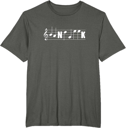 Funny Music Notes Band Geek Spelling Tee