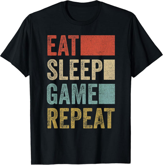 Cool Eat Sleep Game Repeat Vintage Gift Idea