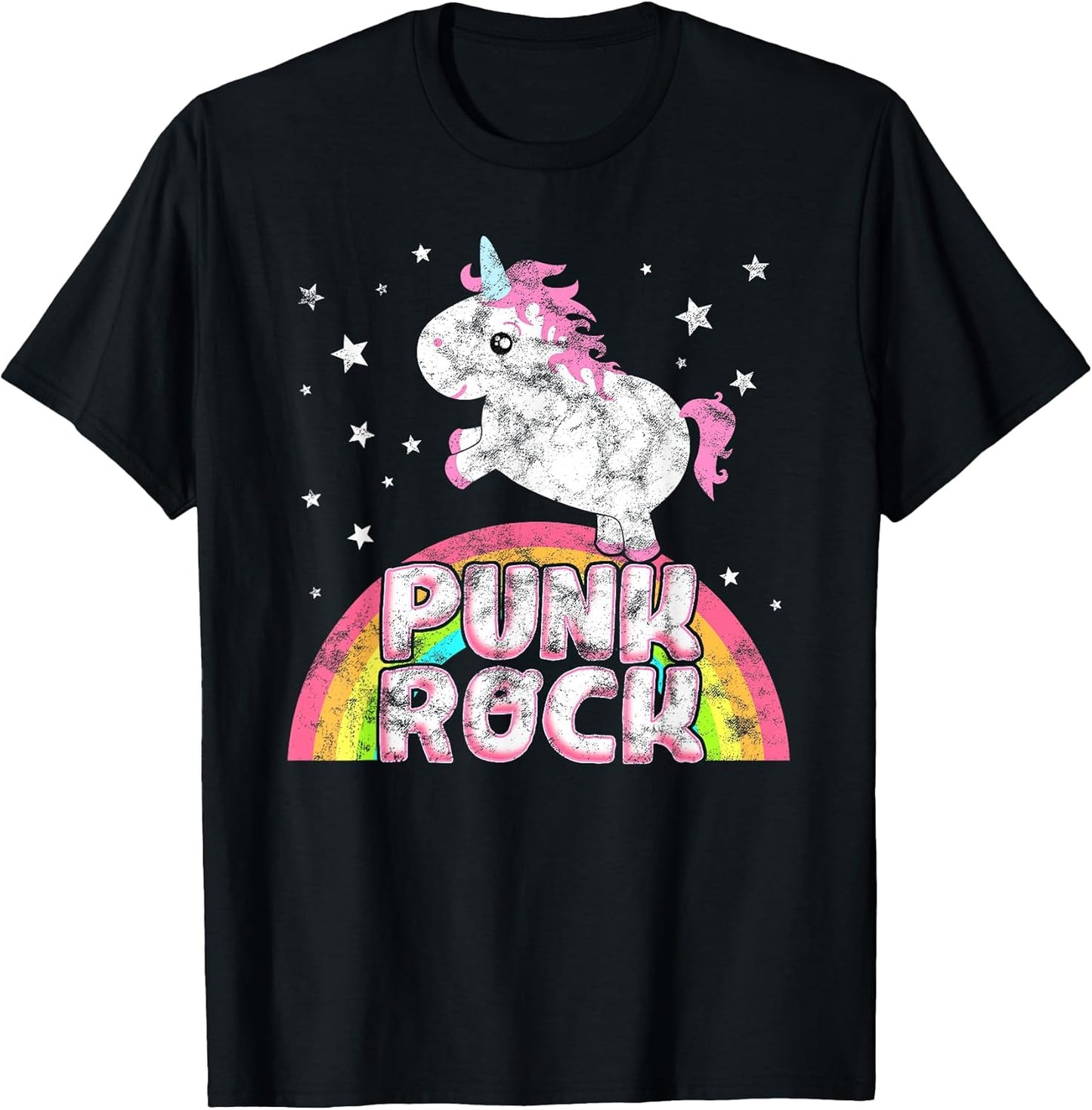 Funny Ironic Cool Unicorn Punk Rock Music Tee Festival Shirt T-Shirt