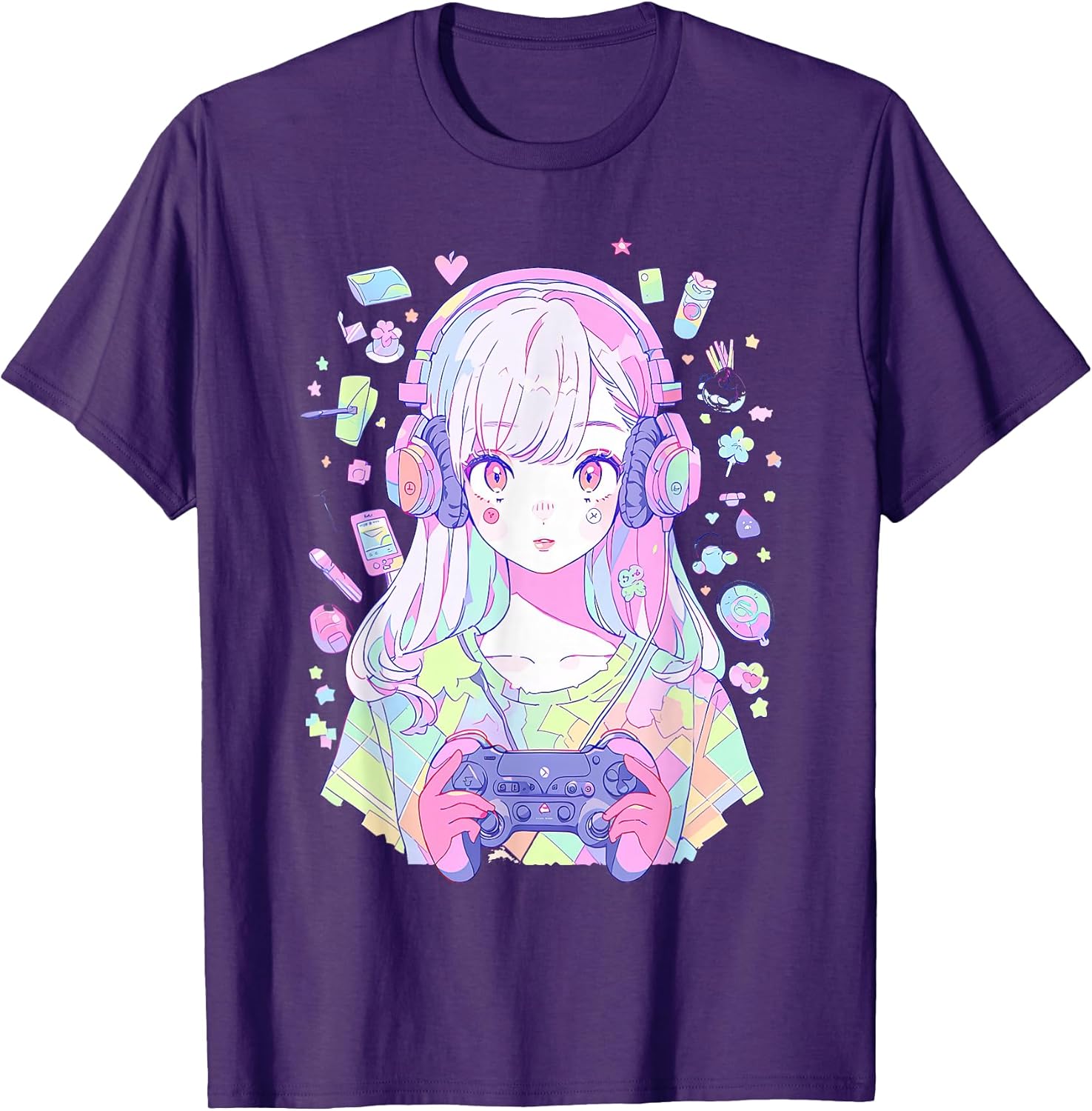 Gamer Girl in Pastel Anime aesthetic Gaming