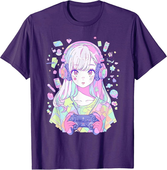 Gamer Girl in Pastel Anime aesthetic Gaming