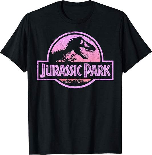 Retro Neon Pink Logo Graphic T-Shirt T-Shirt