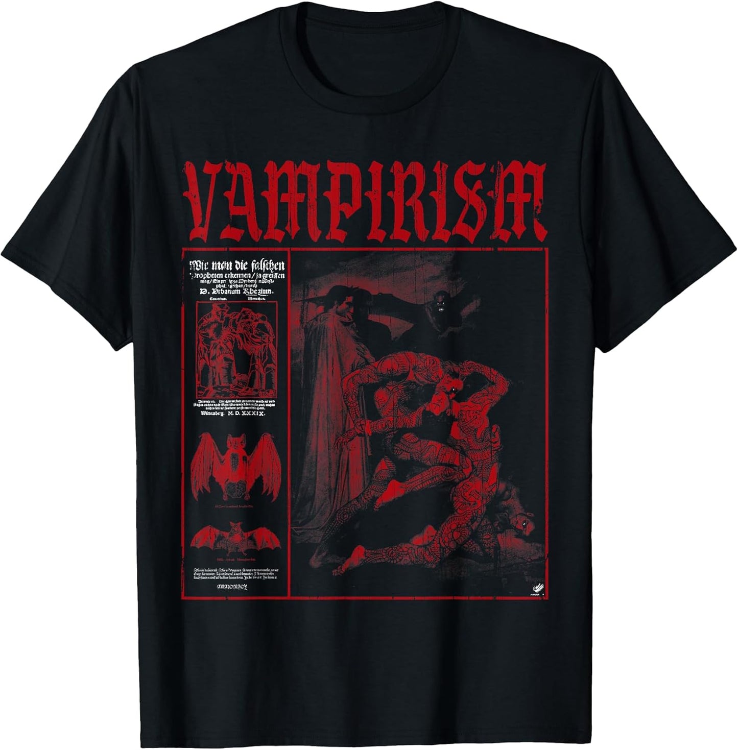 Dark Gothic Satanic Vampire Emo Y2K Grunge Occult Alt Gothic T-Shirt