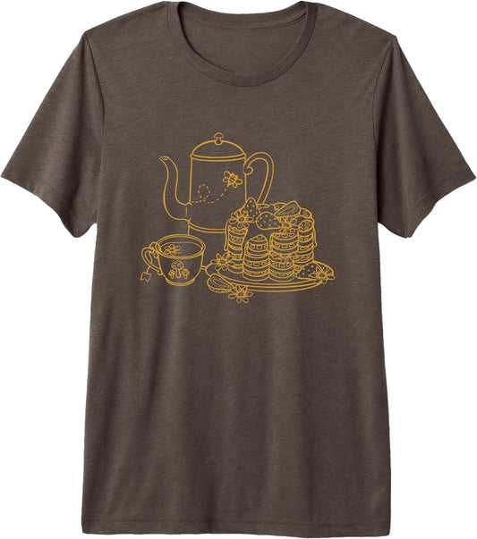 Cottagecore Tea Lover Tea Time Waffle Graphic