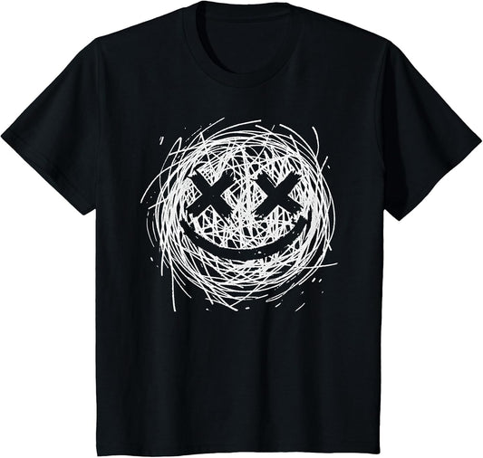 Kids Alternative Grunge Face. Boys or Girls Emo Goth Punk T-Shirt