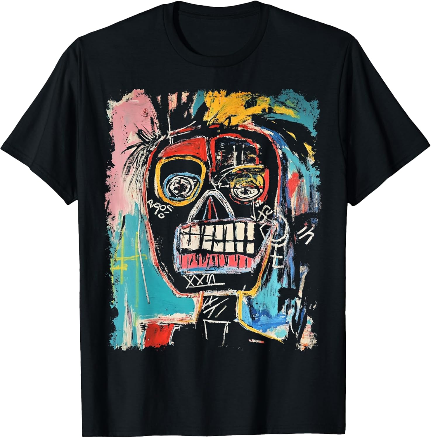 Animal Pop Art Design With A Human On It Men's Graffiti T-Shirt