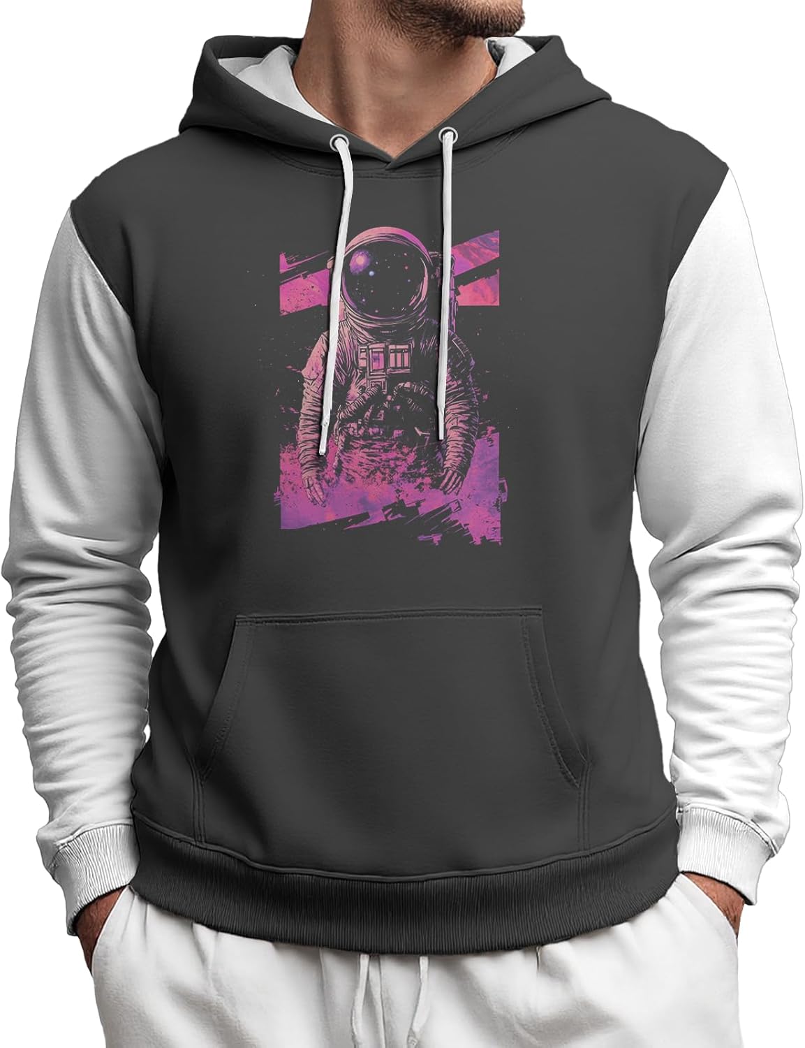 Men Hoodies Graphic Athletic Hoodies For Men Drawstring Casual Sweatshirts With Pocket Long Sleeve Active Urbanwear