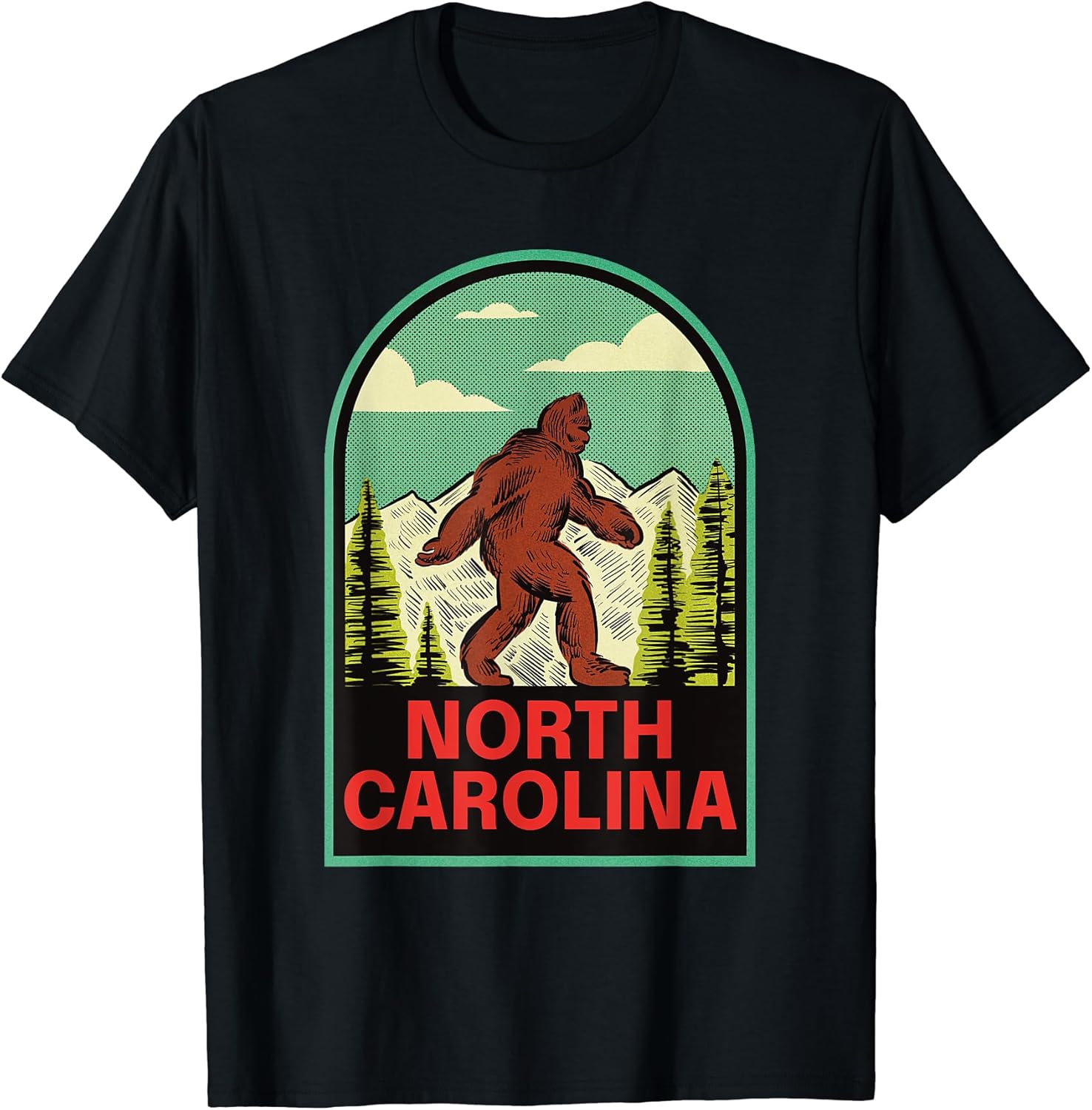 North Carolina Vintage Bigfoot Merch