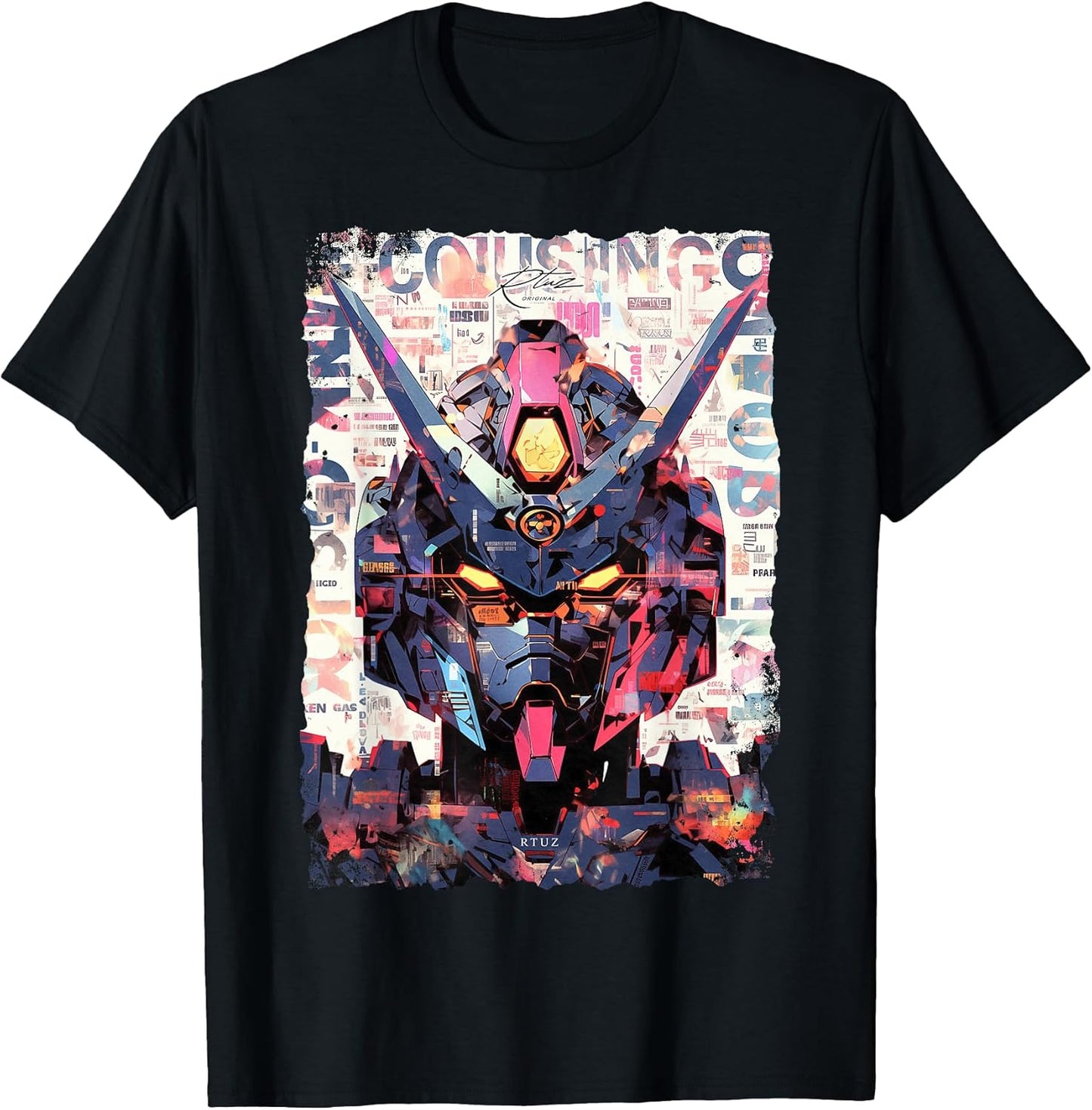 Hip Hop Y2K Vintage Hipster Edgy Urban Streetwear Robot T-Shirt