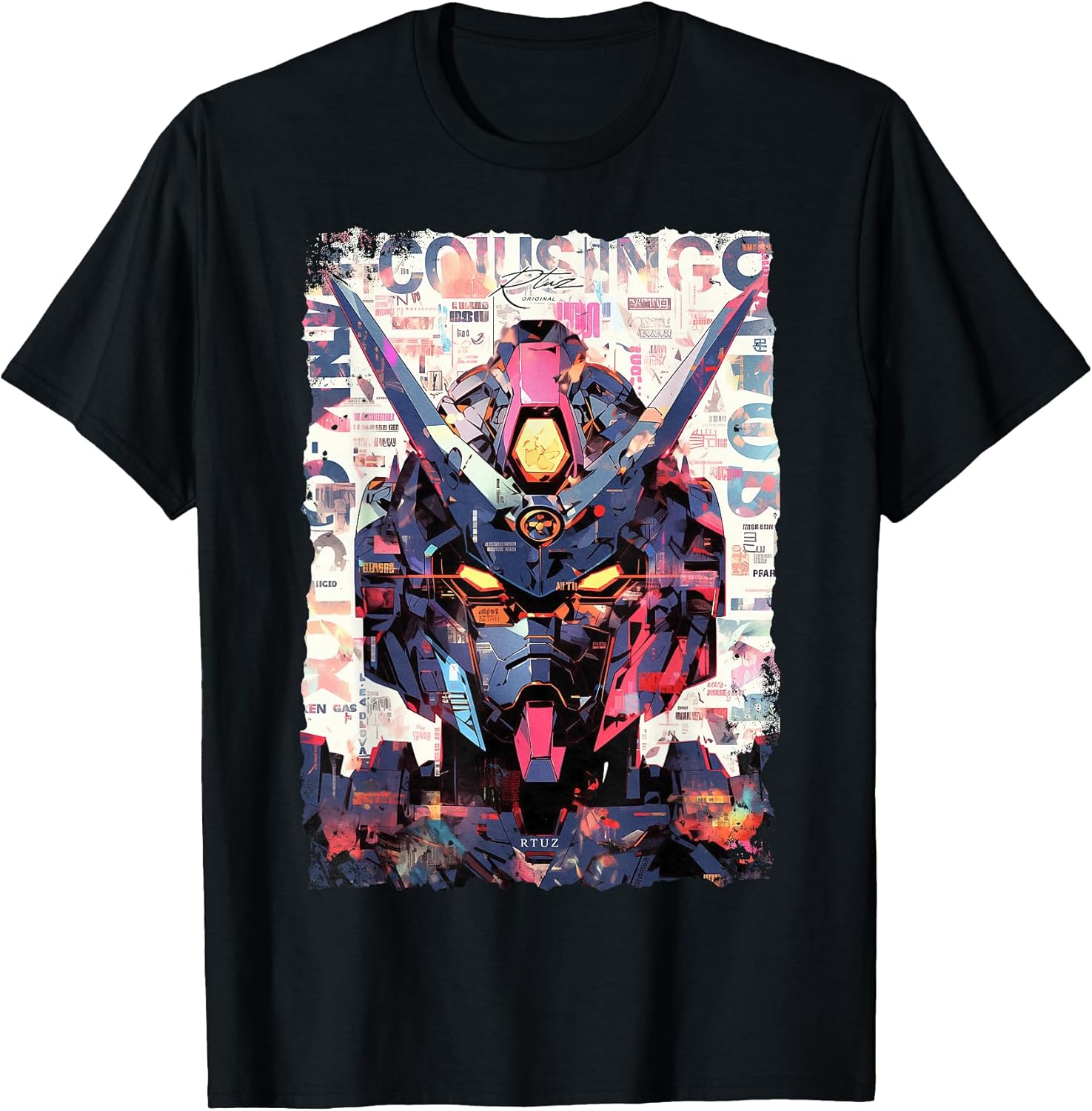 Hip Hop Y2K Vintage Hipster Edgy Urban Streetwear Robot T-Shirt