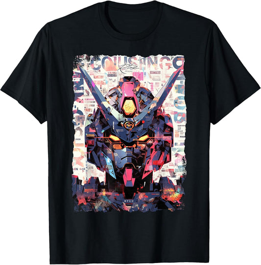 Hip Hop Y2K Vintage Hipster Edgy Urban Streetwear Robot T-Shirt