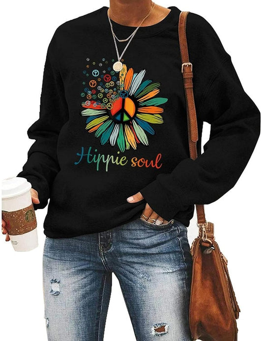 Women Hippie Soul Shirt Free Soul Camper Sweatshirt