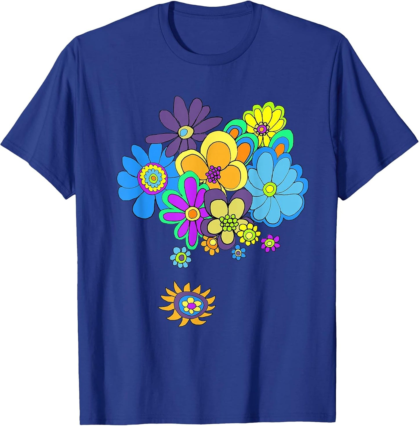 60s & 70s Retro Flower Power T Shirt