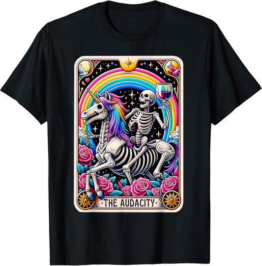 The Audacity Funny Tarot Card Sarcastic Skeleton