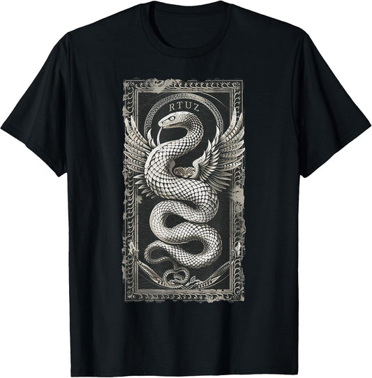 Retro Hip Hop Y2K Vintage Edgy Urban Streetwear Snake T-Shirt