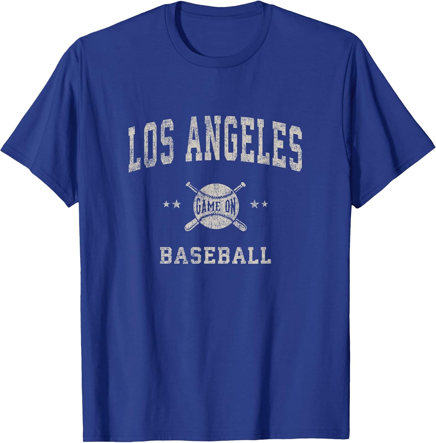 Los Angeles LA Vintage Baseball Throwback Retro Design T-Shirt