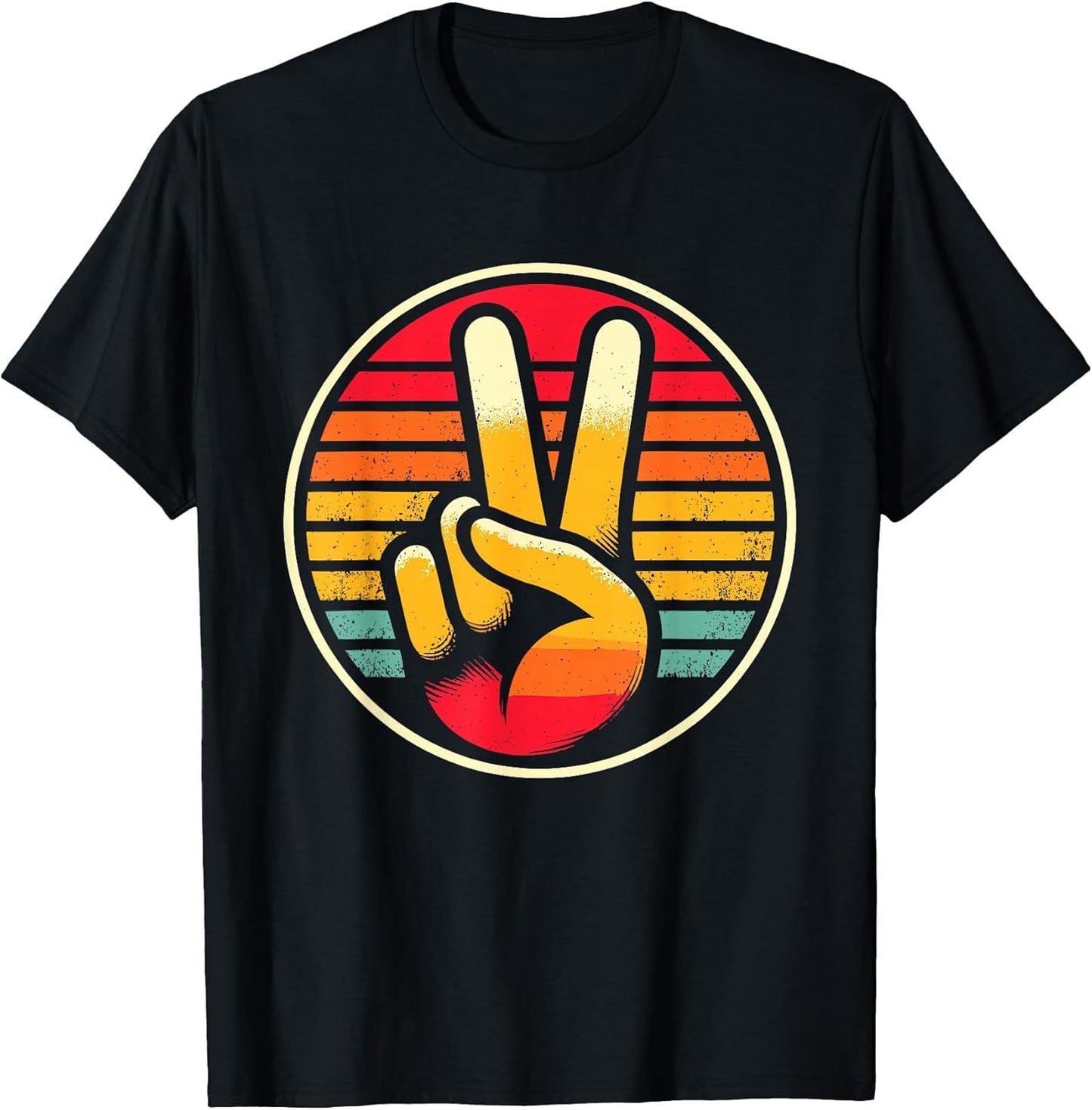 Retro Peace Love 60's 70's Hippie T-Shirt