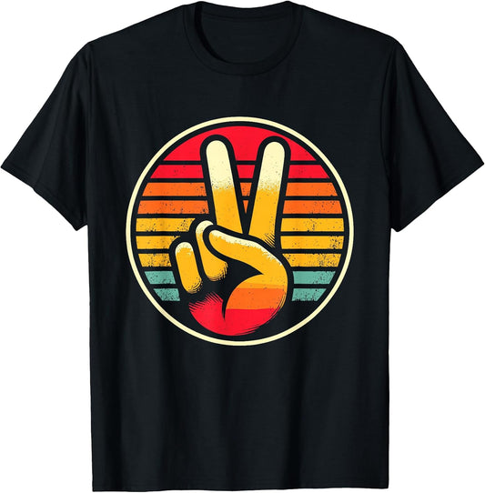 Retro Peace Love 60's 70's Hippie T-Shirt