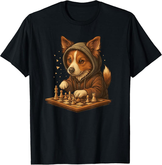Dog Chess Funny Strategy Pet Lover Shirt T-Shirt