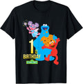 1st Birthday Black Classic Fit Crew Neck T-Shirt