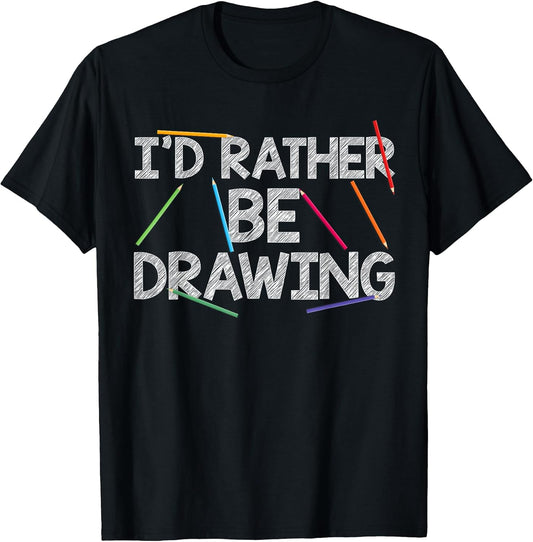 Cool Drawing Art for Men Women Sketch Pencil Artist Lovers T-Shirt