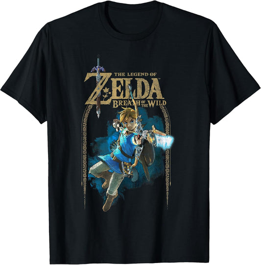 Zelda Breath of The Wild Link Arch Shot Logo Graphic T-Shirt T-Shirt