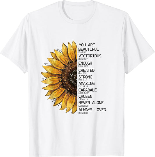 You are Beautiful Positive Affirmation Self Love Motivation T-Shirt
