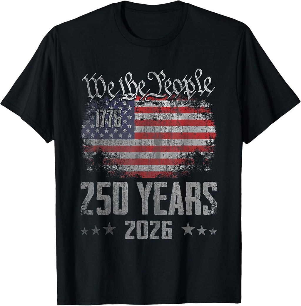 250 Years American 250th Anniversary USA Patriotic 4th July T-Shirt