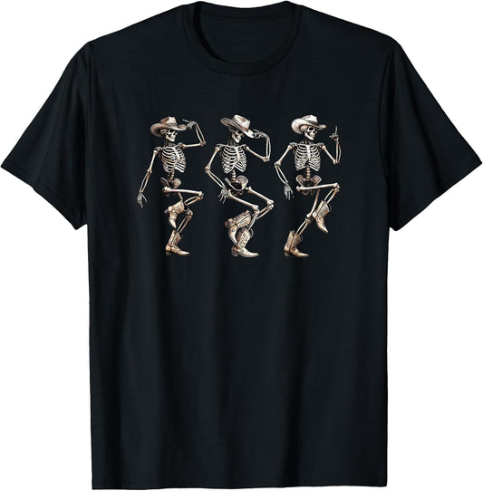 Skeleton Cowboys Line Dancing Halloween Holiday