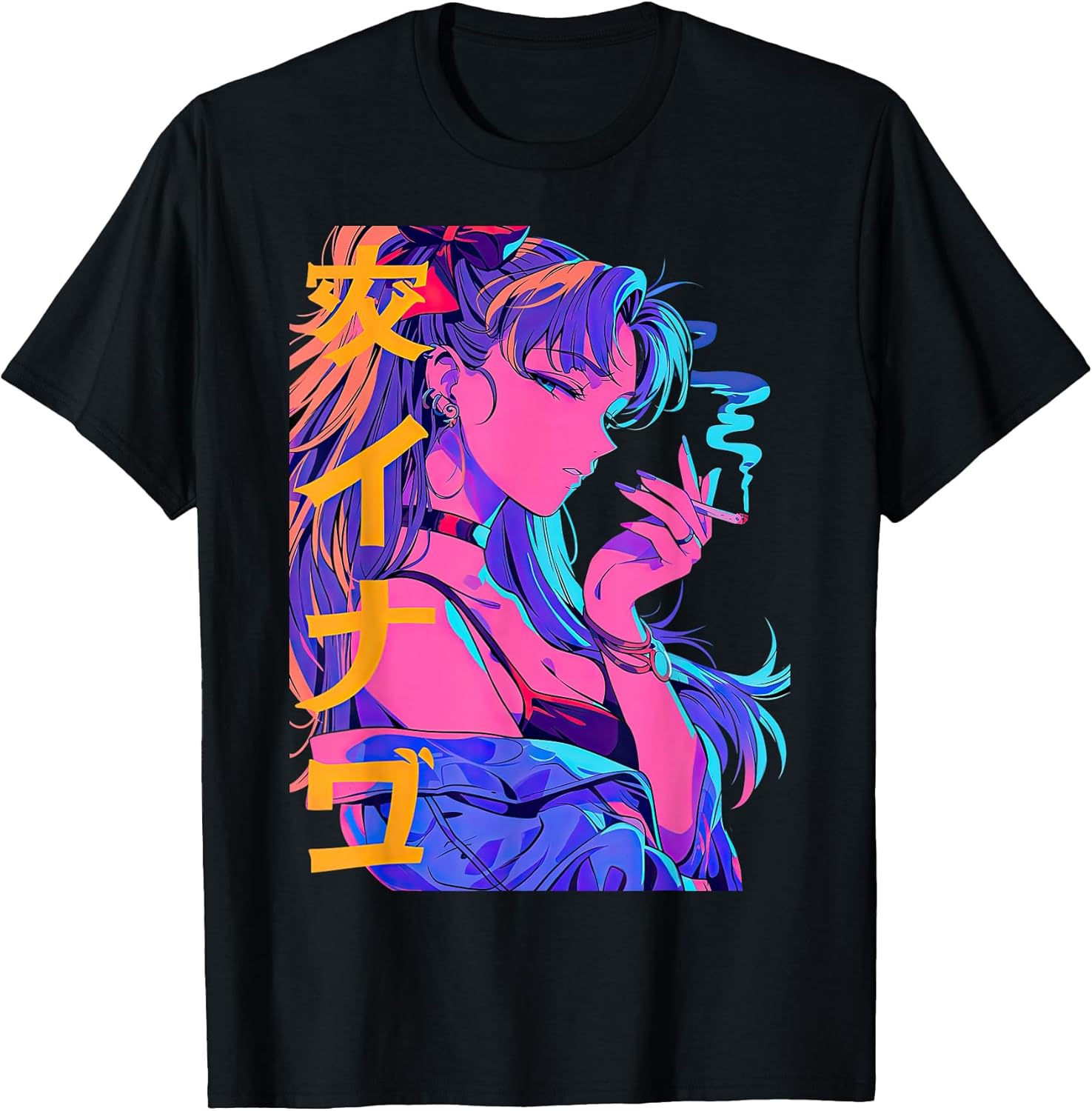 Waifu Anime Horror Girl Aesthetic T-Shirt